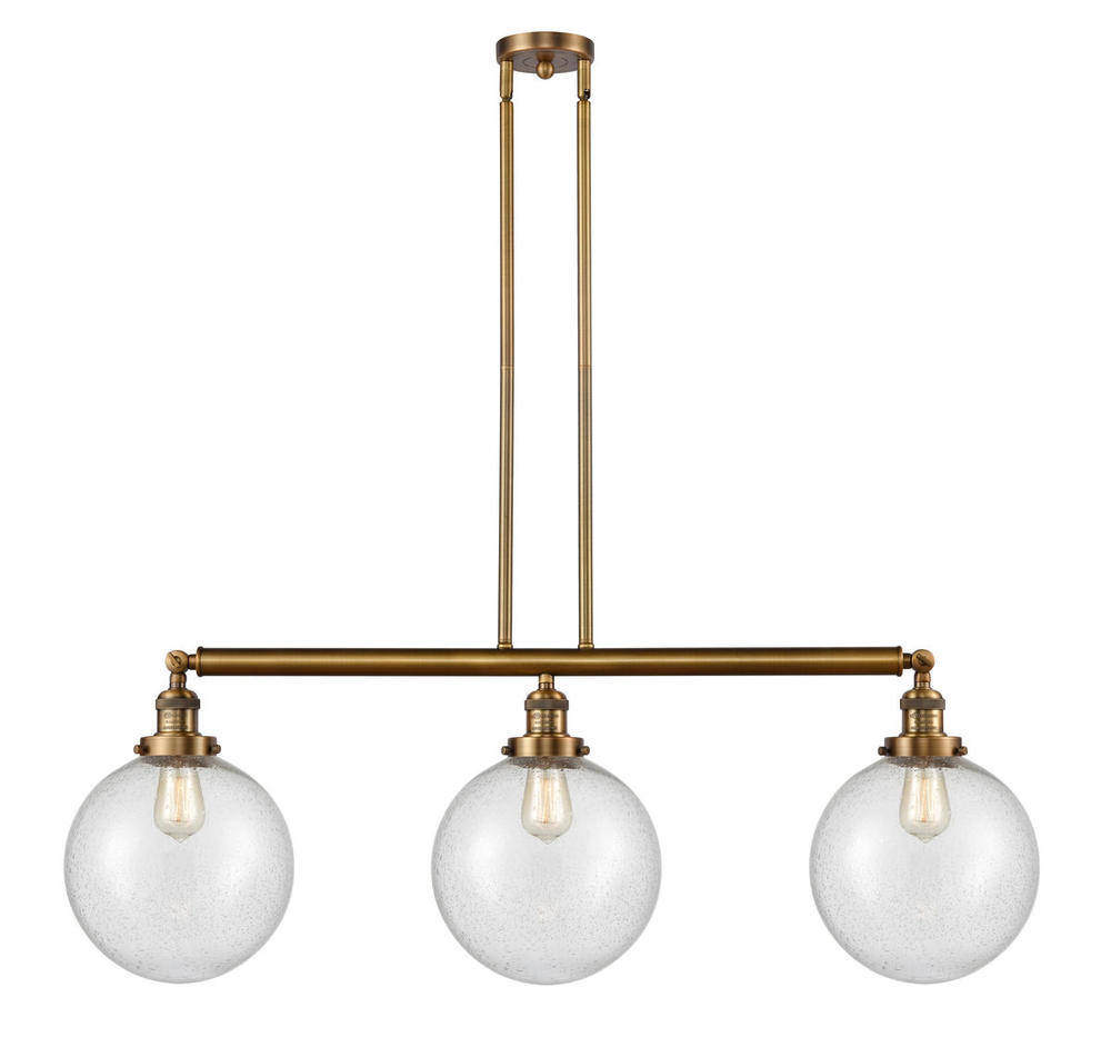 Beacon - 3 Light - 42 inch - Brushed Brass - Stem Hung - Adjustable Island Light
