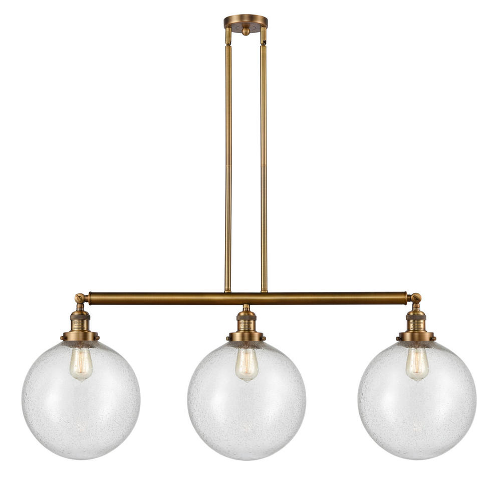 Beacon - 3 Light - 44 inch - Brushed Brass - Stem Hung - Adjustable Island Light