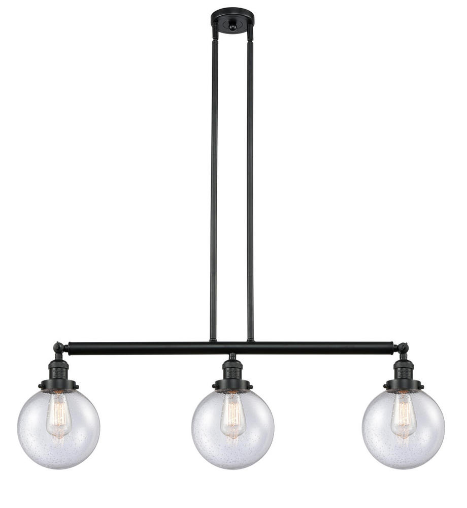 Beacon - 3 Light - 41 inch - Matte Black - Stem Hung - Adjustable Island Light