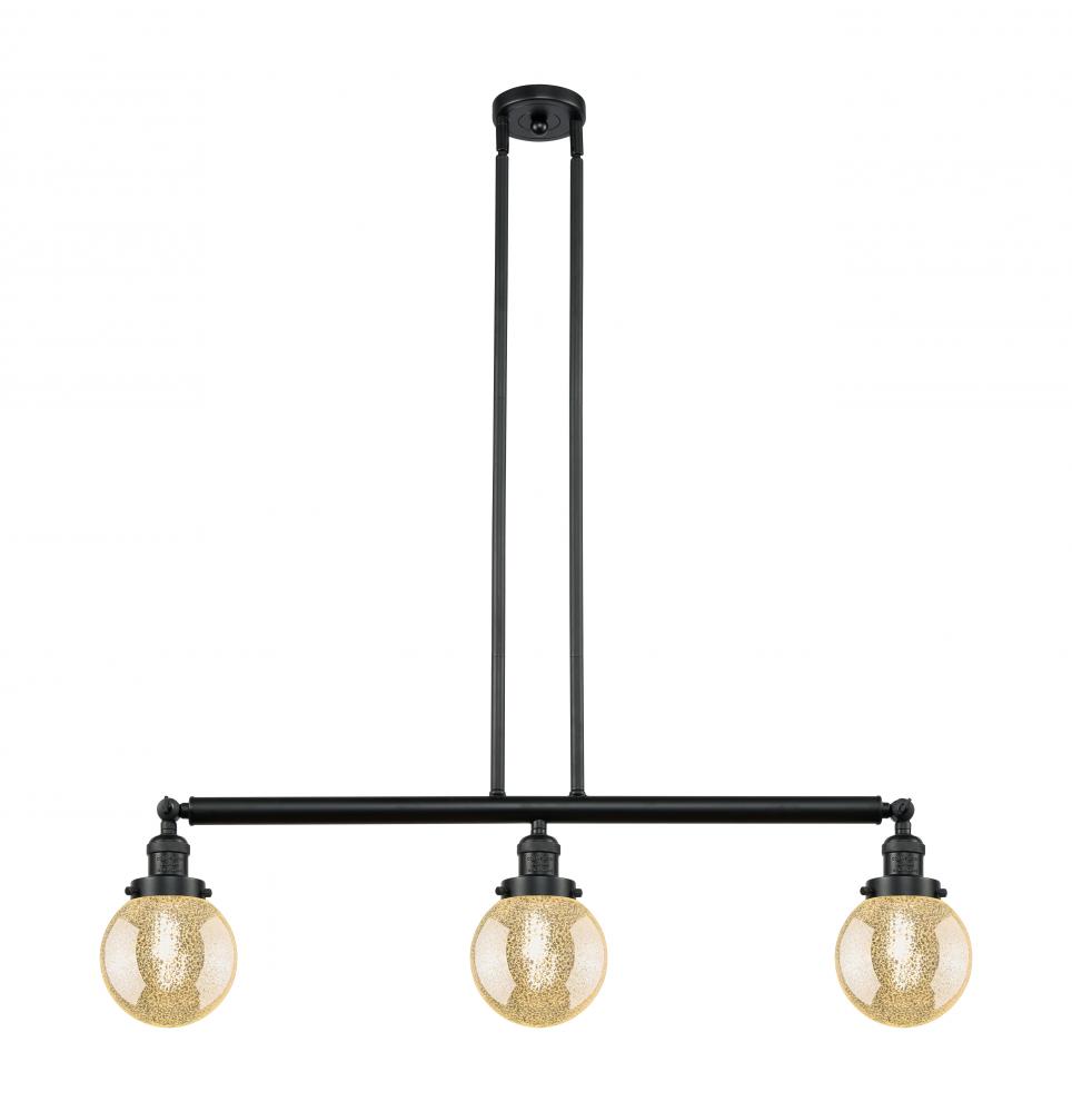 Beacon - 3 Light - 39 inch - Matte Black - Stem Hung - Adjustable Island Light