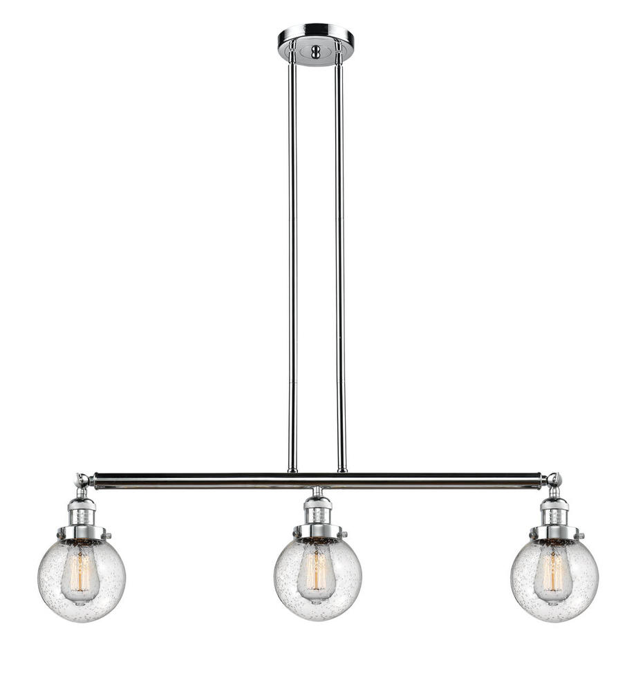 Beacon - 3 Light - 39 inch - Polished Chrome - Stem Hung - Adjustable Island Light