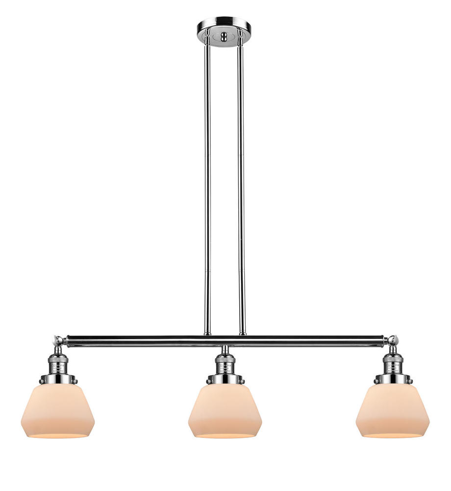 Fulton - 3 Light - 39 inch - Polished Nickel - Stem Hung - Adjustable Island Light