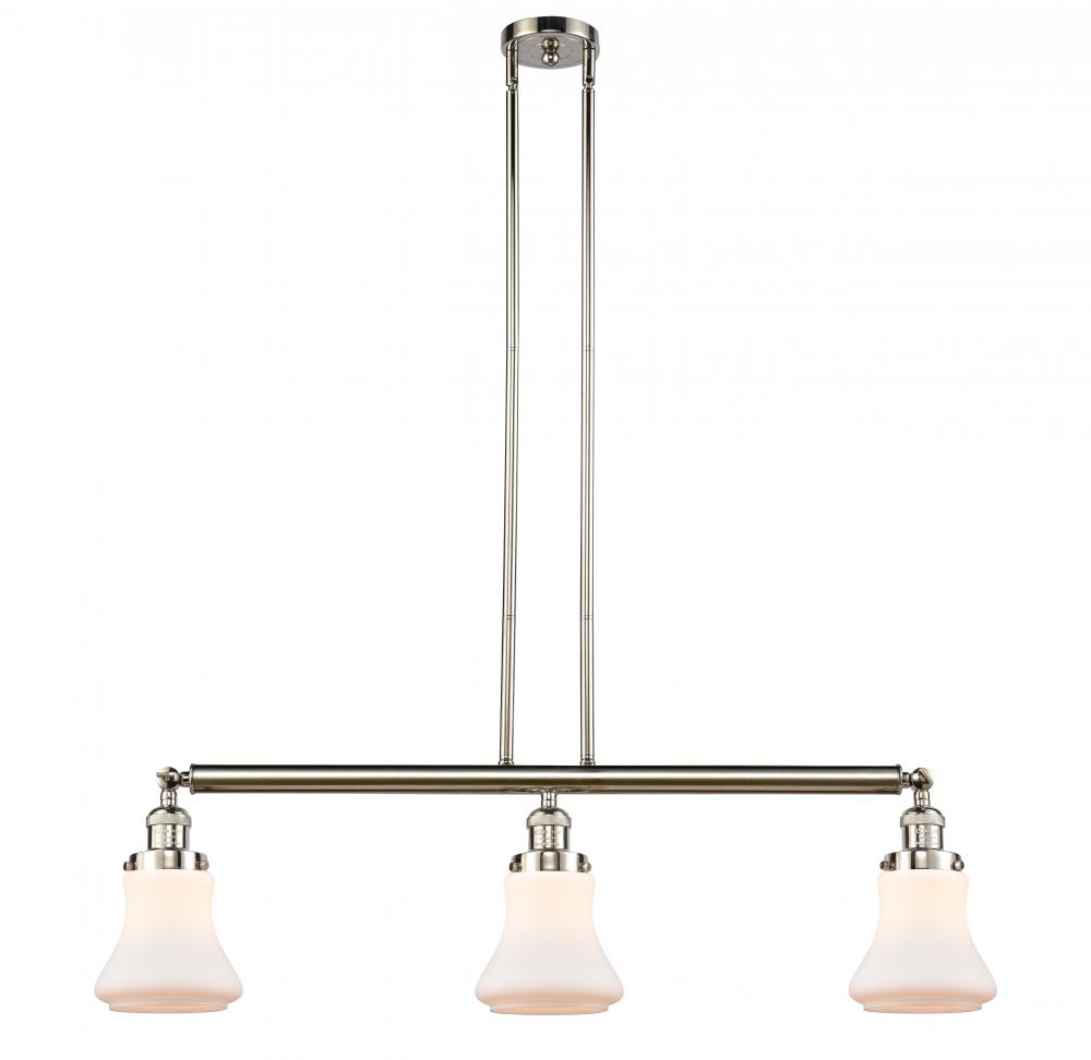 Bellmont - 3 Light - 39 inch - Polished Nickel - Stem Hung - Adjustable Island Light