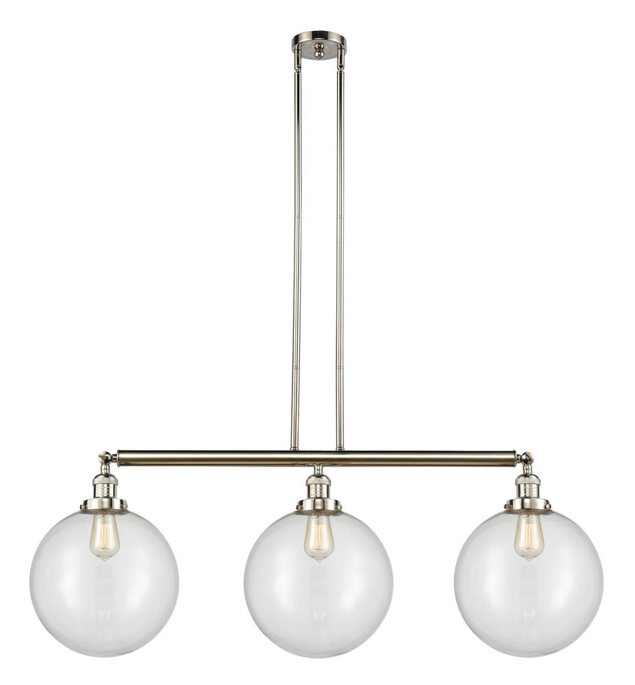 Beacon - 3 Light - 44 inch - Polished Nickel - Stem Hung - Adjustable Island Light