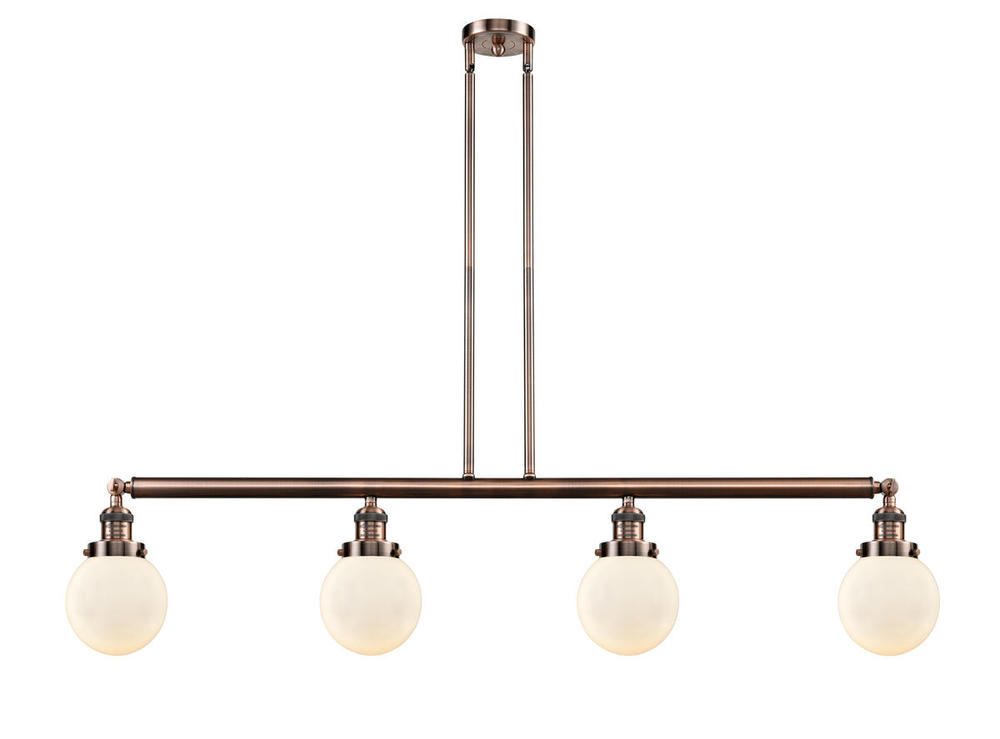 Beacon - 4 Light - 51 inch - Antique Copper - Stem Hung - Island Light