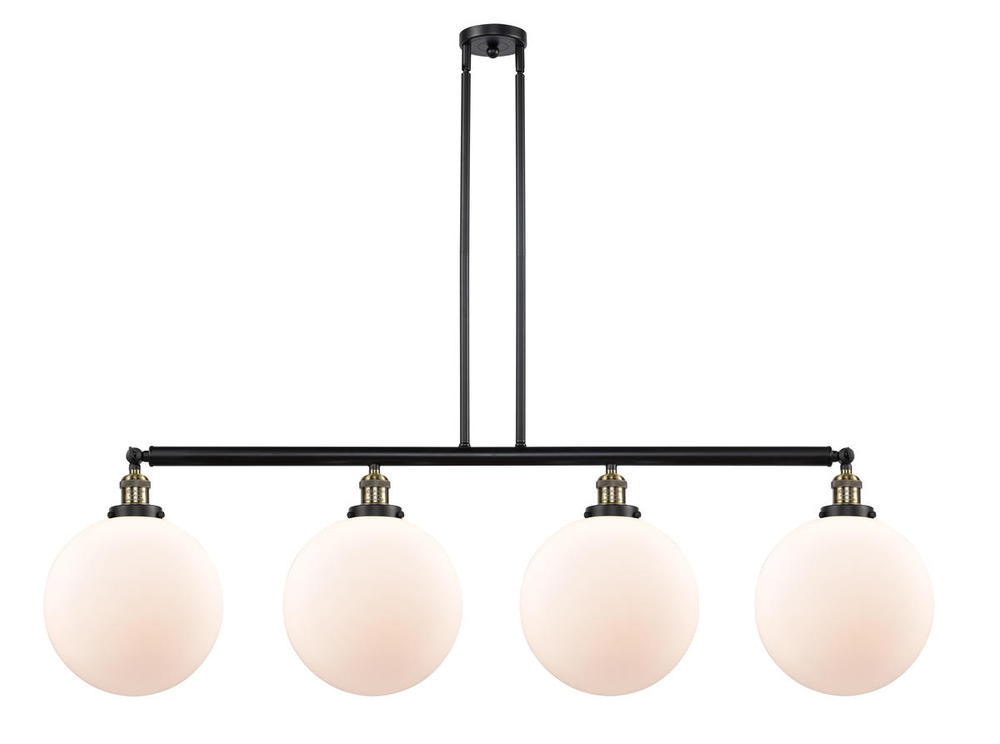 Beacon - 4 Light - 56 inch - Black Antique Brass - Stem Hung - Adjustable Island Light