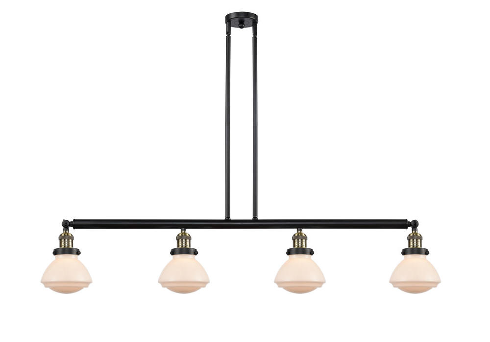 Olean - 4 Light - 51 inch - Black Antique Brass - Stem Hung - Adjustable Island Light