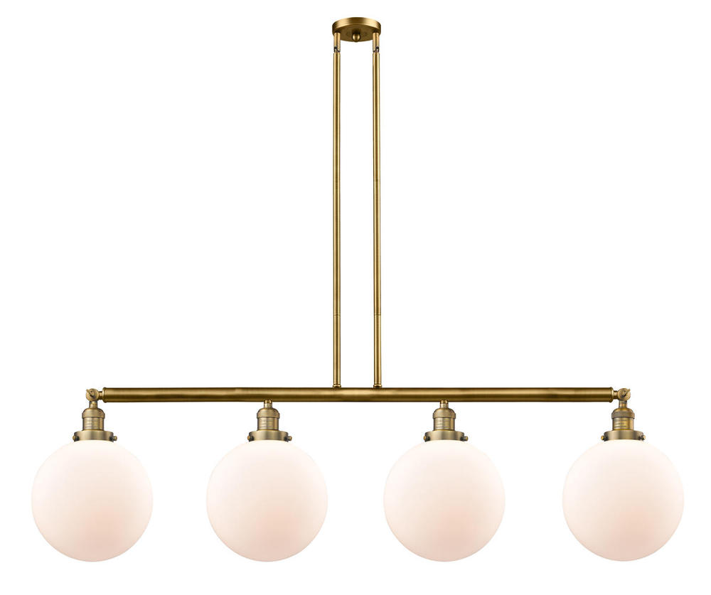 Beacon - 4 Light - 54 inch - Brushed Brass - Stem Hung - Adjustable Island Light
