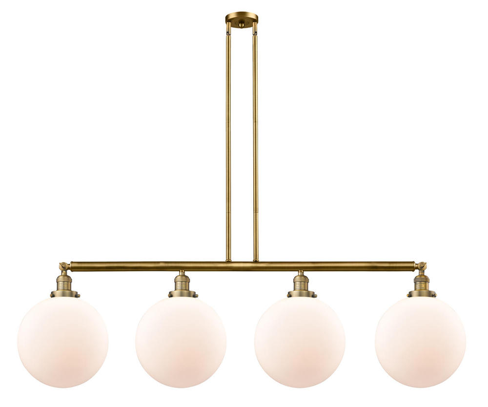 Beacon - 4 Light - 56 inch - Brushed Brass - Stem Hung - Adjustable Island Light