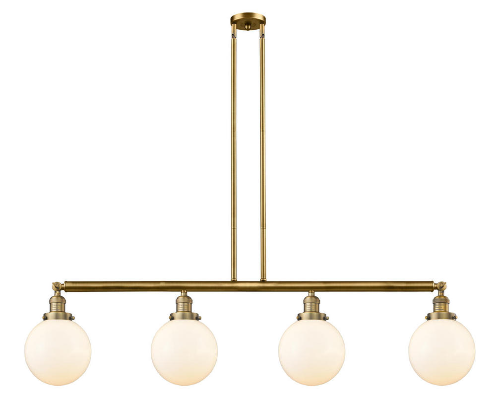 Beacon - 4 Light - 53 inch - Brushed Brass - Stem Hung - Adjustable Island Light