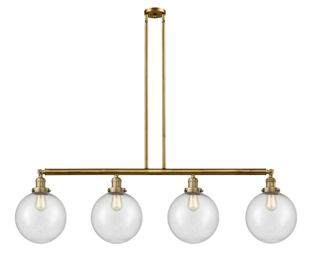 Beacon - 4 Light - 54 inch - Brushed Brass - Stem Hung - Adjustable Island Light