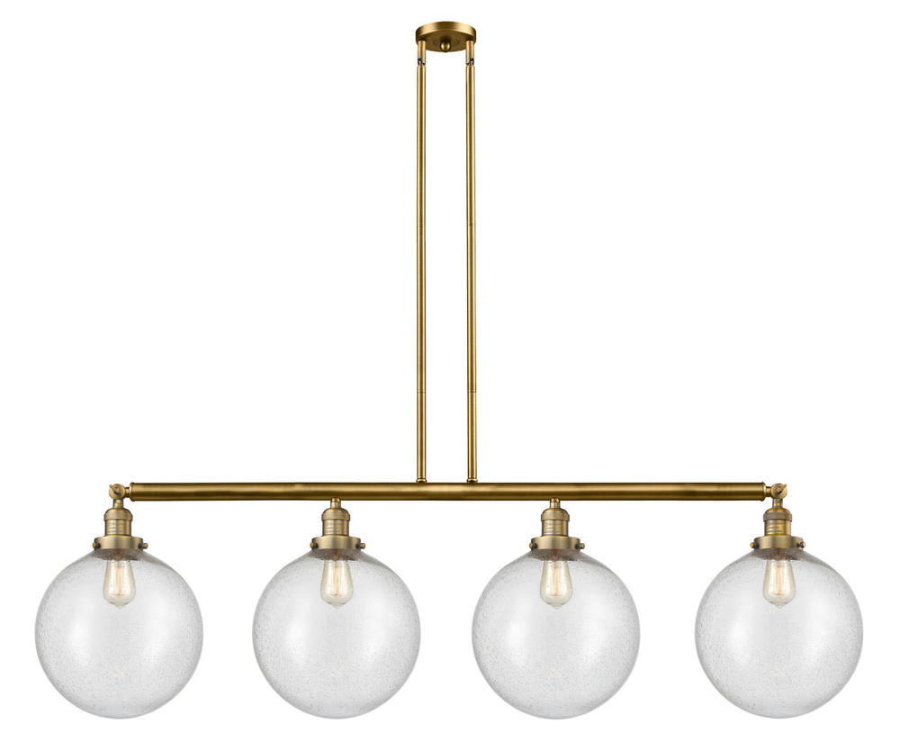 Beacon - 4 Light - 56 inch - Brushed Brass - Stem Hung - Adjustable Island Light