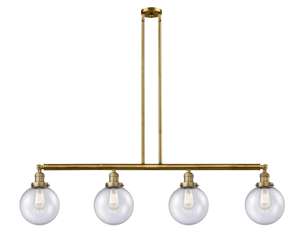 Beacon - 4 Light - 53 inch - Brushed Brass - Stem Hung - Adjustable Island Light