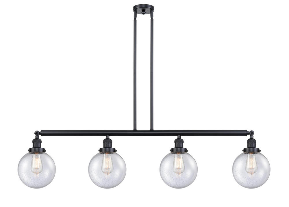 Beacon - 4 Light - 53 inch - Matte Black - Stem Hung - Island Light