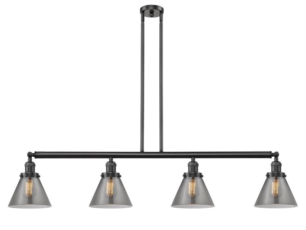 Cone - 4 Light - 52 inch - Oil Rubbed Bronze - Stem Hung - Island Light