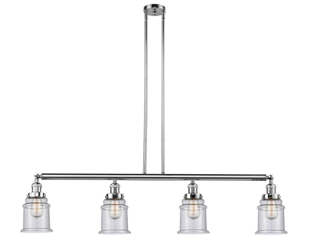 Canton - 4 Light - 51 inch - Polished Chrome - Stem Hung - Adjustable Island Light