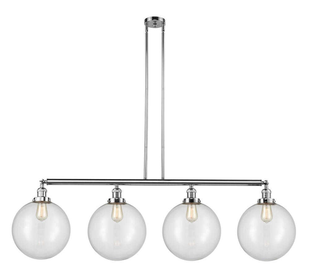 Beacon - 4 Light - 56 inch - Polished Chrome - Stem Hung - Adjustable Island Light