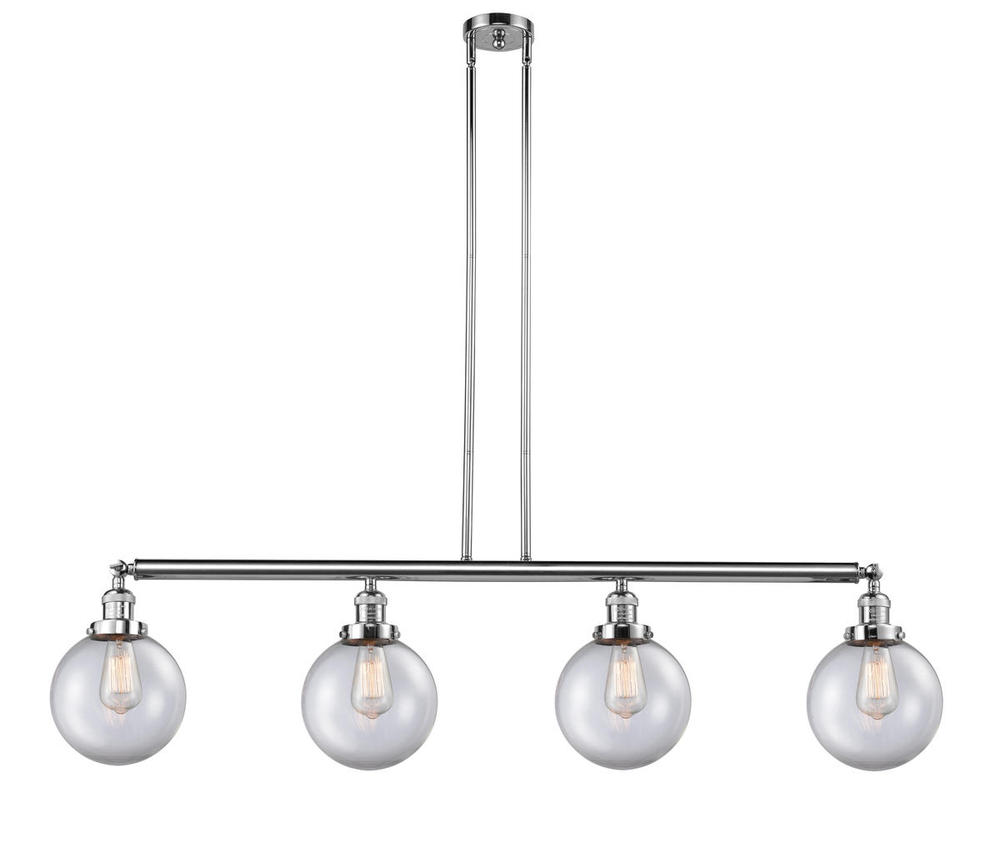Beacon - 4 Light - 53 inch - Polished Chrome - Stem Hung - Adjustable Island Light