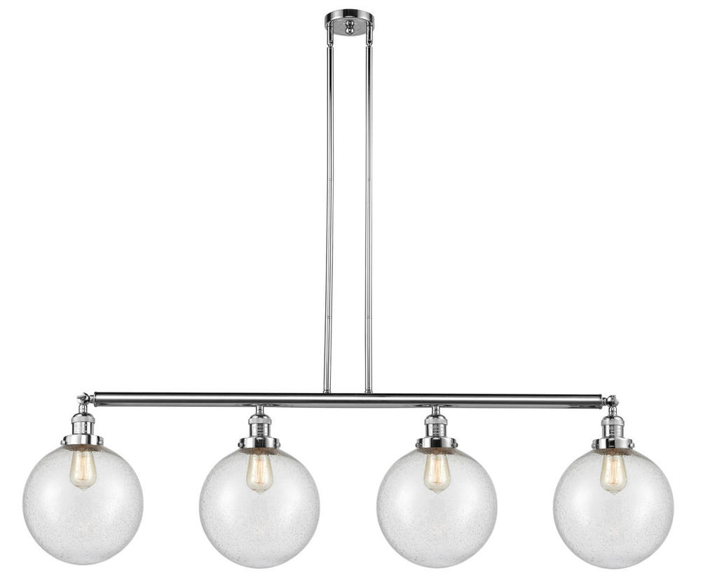 Beacon - 4 Light - 54 inch - Polished Chrome - Stem Hung - Adjustable Island Light