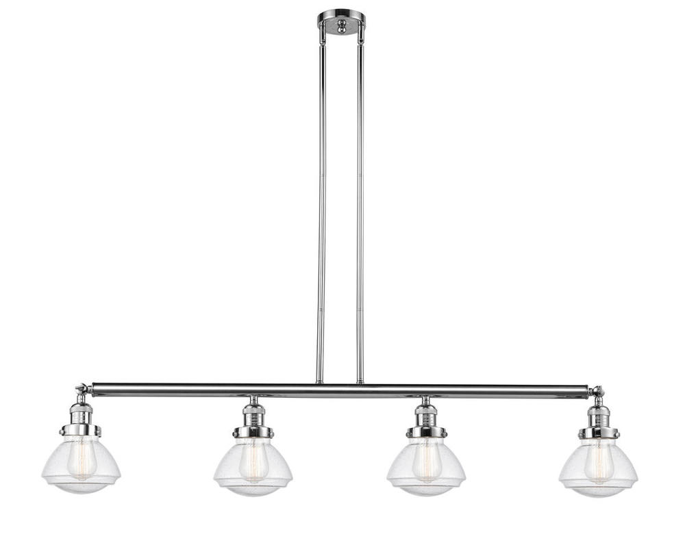 Olean - 4 Light - 51 inch - Polished Chrome - Stem Hung - Adjustable Island Light