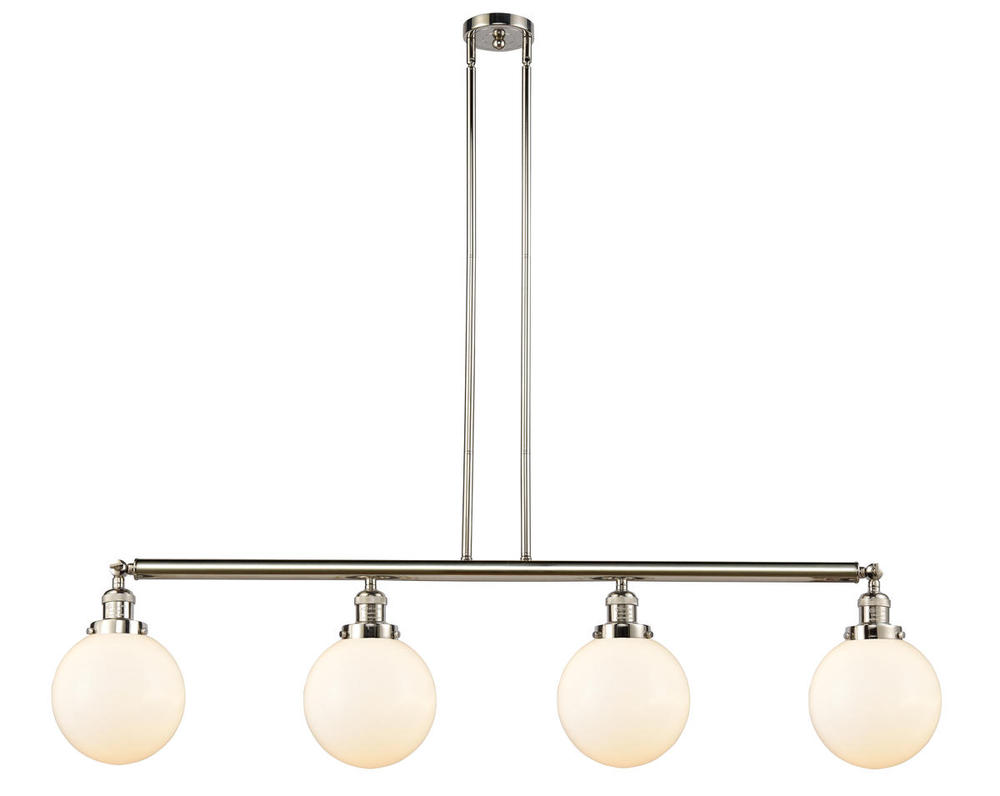 Beacon - 4 Light - 53 inch - Polished Nickel - Stem Hung - Adjustable Island Light