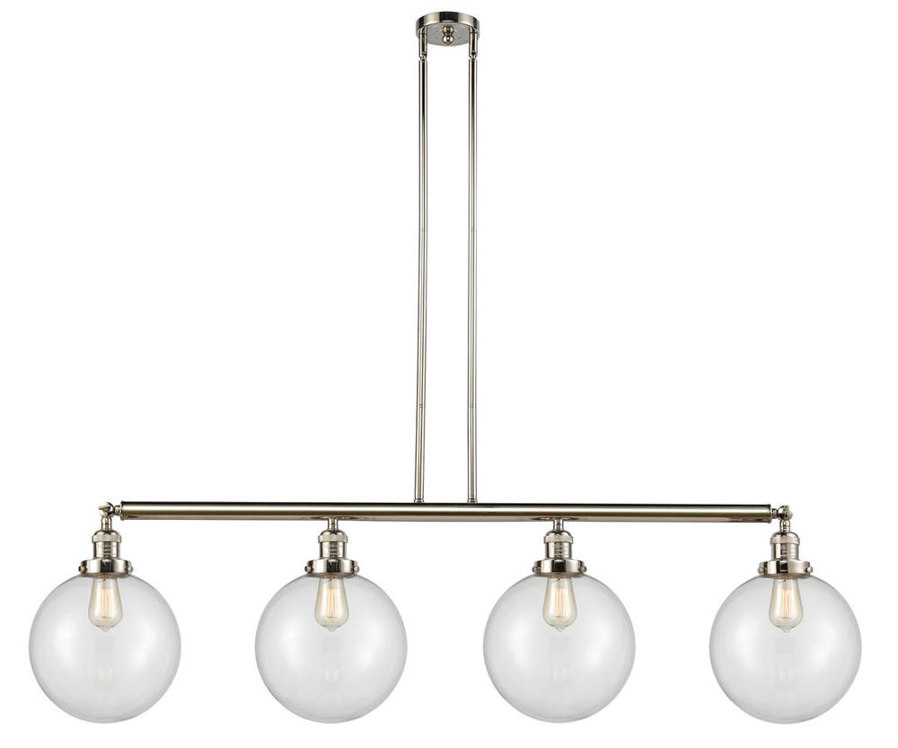 Beacon - 4 Light - 54 inch - Polished Nickel - Stem Hung - Adjustable Island Light