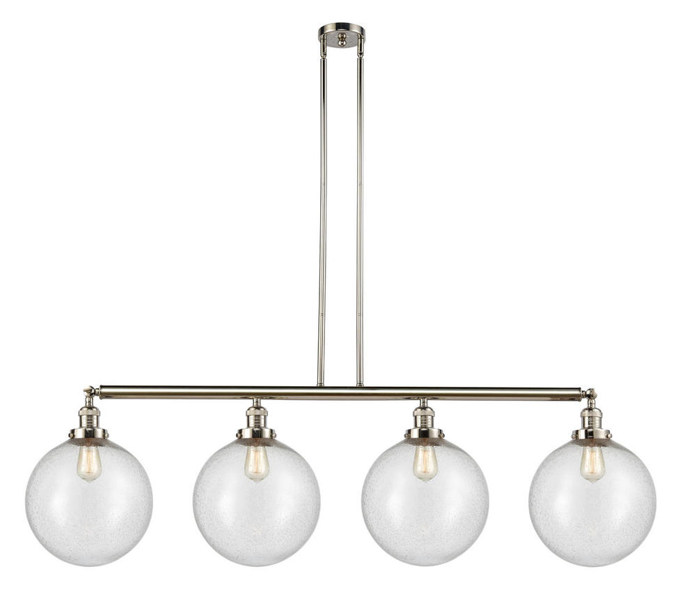 Beacon - 4 Light - 56 inch - Polished Nickel - Stem Hung - Adjustable Island Light