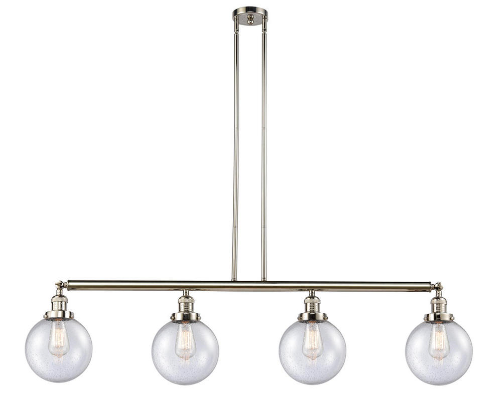 Beacon - 4 Light - 53 inch - Polished Nickel - Stem Hung - Adjustable Island Light