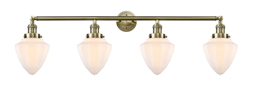 Bullet - 4 Light - 46 inch - Antique Brass - Adjustable Bath Vanity Light