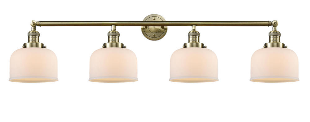 Bell - 4 Light - 44 inch - Antique Brass - Adjustable Bath Vanity Light