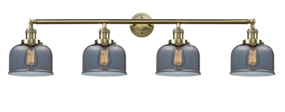 Bell - 4 Light - 44 inch - Antique Brass - Adjustable Bath Vanity Light