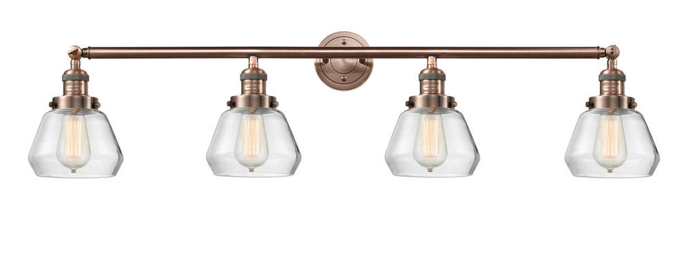Fulton - 4 Light - 43 inch - Antique Copper - Adjustable Bath Vanity Light