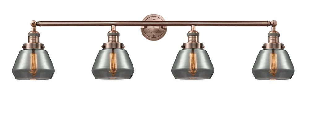 Fulton - 4 Light - 43 inch - Antique Copper - Adjustable Bath Vanity Light