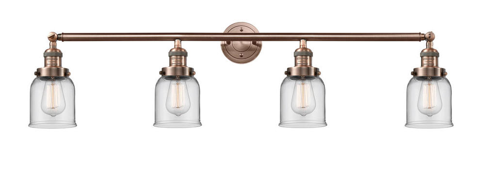 Bell - 4 Light - 42 inch - Antique Copper - Adjustable Bath Vanity Light