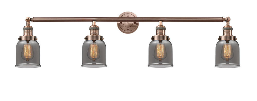 Bell - 4 Light - 42 inch - Antique Copper - Adjustable Bath Vanity Light