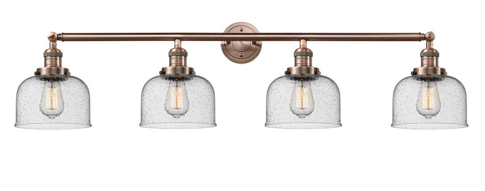 Bell - 4 Light - 44 inch - Antique Copper - Adjustable Bath Vanity Light