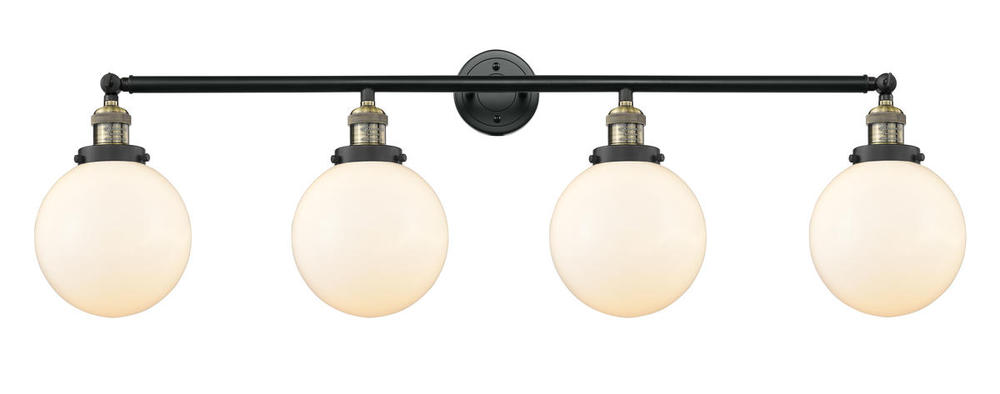 Beacon - 4 Light - 44 inch - Black Antique Brass - Adjustable Bath Vanity Light