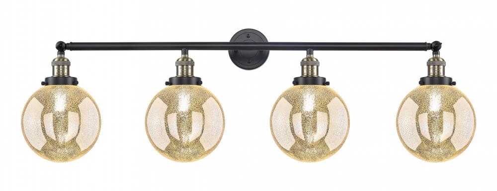 Beacon - 4 Light - 44 inch - Black Antique Brass - Adjustable Bath Vanity Light