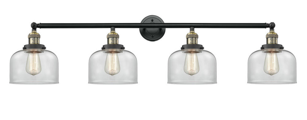 Bell - 4 Light - 44 inch - Black Antique Brass - Adjustable Bath Vanity Light