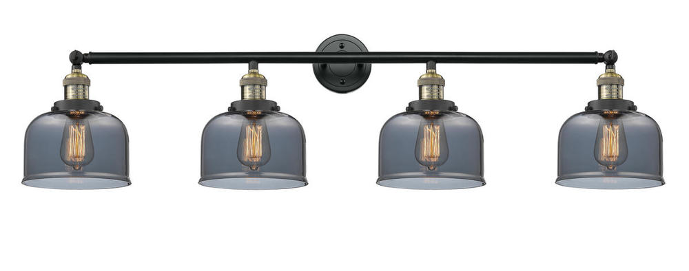 Bell - 4 Light - 44 inch - Black Antique Brass - Adjustable Bath Vanity Light