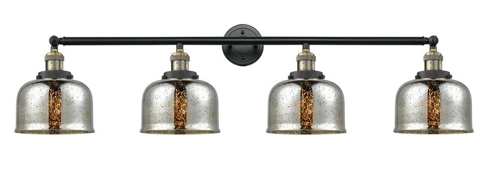 Bell - 4 Light - 45 inch - Black Antique Brass - Adjustable Bath Vanity Light