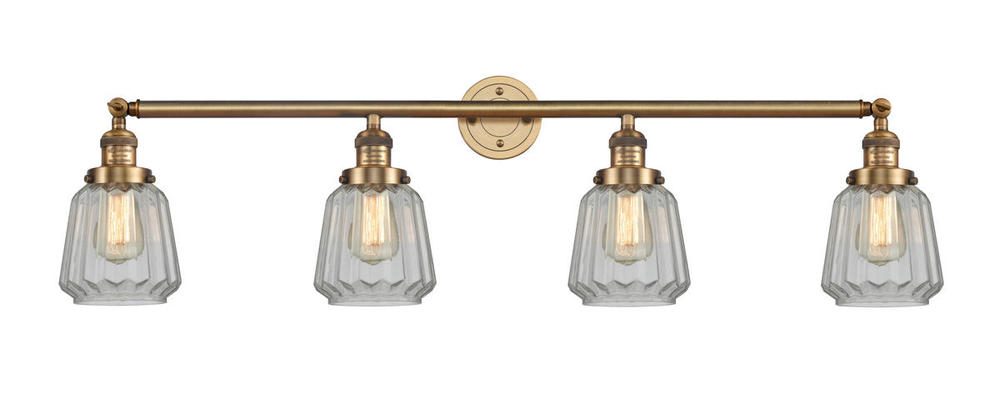 Chatham - 4 Light - 42 inch - Brushed Brass - Adjustable Bath Vanity Light