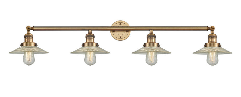 Halophane - 4 Light - 45 inch - Brushed Brass - Adjustable Bath Vanity Light
