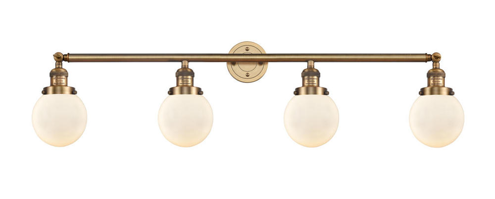 Beacon - 4 Light - 42 inch - Brushed Brass - Adjustable Bath Vanity Light