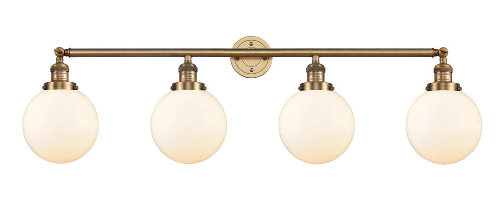 Beacon - 4 Light - 44 inch - Brushed Brass - Adjustable Bath Vanity Light