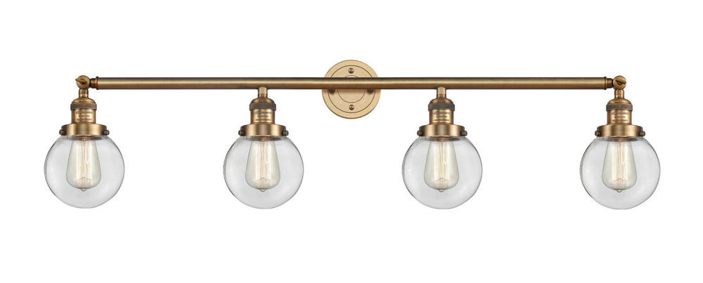 Beacon - 4 Light - 42 inch - Brushed Brass - Adjustable Bath Vanity Light