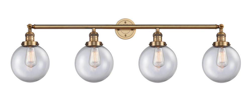 Beacon - 4 Light - 44 inch - Brushed Brass - Adjustable Bath Vanity Light