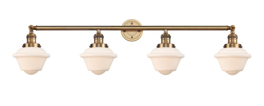 Oxford - 4 Light - 46 inch - Brushed Brass - Adjustable Bath Vanity Light