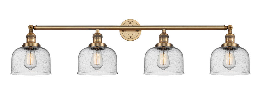 Bell - 4 Light - 44 inch - Brushed Brass - Adjustable Bath Vanity Light