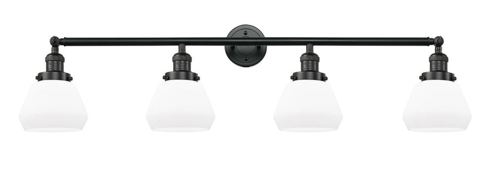 Fulton - 4 Light - 43 inch - Matte Black - Adjustable Bath Vanity Light
